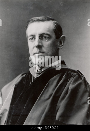 Thomas Woodrow Wilson ((1856-1924) 28e président des USA 1913-1921. Wilson en 1903 lorsque le président de l'Université de Princeton. Photographie. Homme politique démocrate Banque D'Images