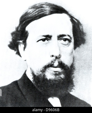 Wilhelm Liebknecht (1826-1900) Social-démocrate allemand. Ont pris part à l'insurrection de 1848-1849 de Baden. Banque D'Images