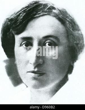 Rosa Luxemburg (1871-1919) révolutionnaire allemand d'origine polonaise et agitateur politique membre fondateur avec Karl Liebknecht du KPD, le Parti communiste allemand. Les deux ont été tourné en janvier 1919 au cours de la Révolte de la Ligue Spartacus. Banque D'Images