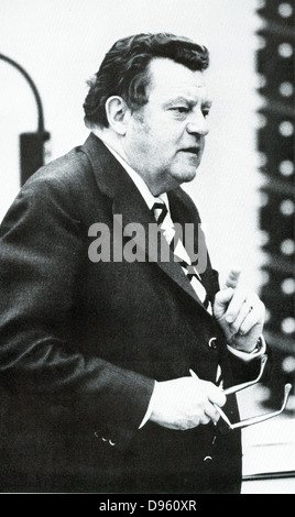 Franz Josef Strauss (1915 ?1988) homme politique allemand (CSU) et long-temps ministre-président de la Bavière. Banque D'Images