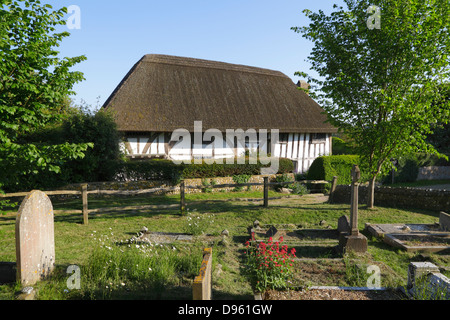 1 156 km Maison du clergé, East Sussex, Angleterre, RU, FR Banque D'Images