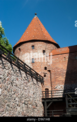 Château de l'Ordre Teutonique, construit en 1399-1405 en Zurich, en voïvodie de, Pologne, Europe Banque D'Images