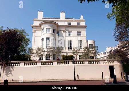 L'arrière de Cumberland Place, London SW1, conçu par l'architecte John Nash et construit en 1812, Banque D'Images