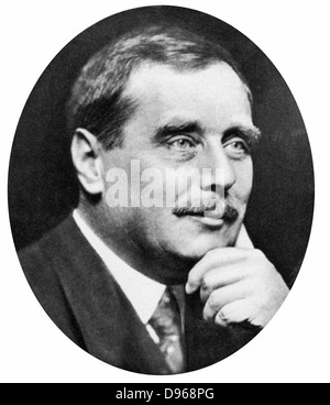 Herbert George Wells (1865-1946), romancier britannique, auteur et historien populaire. HG Wells c1925. Banque D'Images