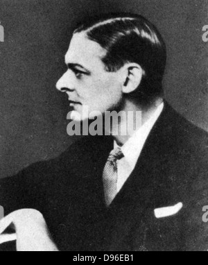 Thomas Stearns Eliot (TS) (1888-1965), poète britannique, américaine de naissance et critique dramaturge. Banque D'Images