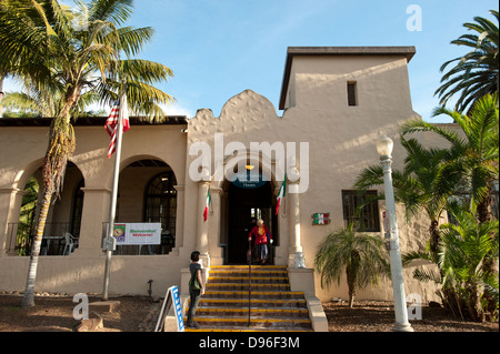 Les Cottages, Balboa Park, San Diego, Californie, États-Unis d'Amérique Banque D'Images