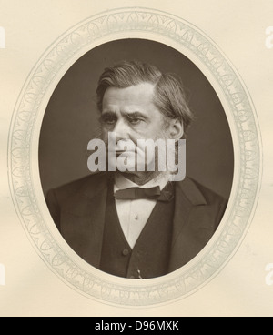 Thomas Henry Huxley (1825-1895) biologiste anglais et homme de science. Partisan de Darwin. Woodburytype publié 1877 Banque D'Images