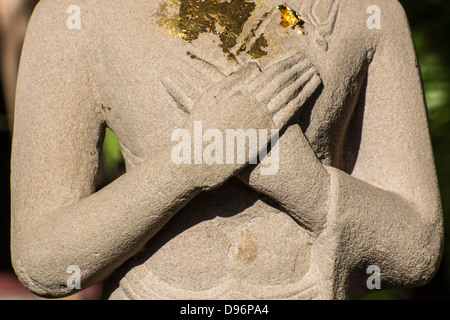 Bouddha marbre sculpté Banque D'Images