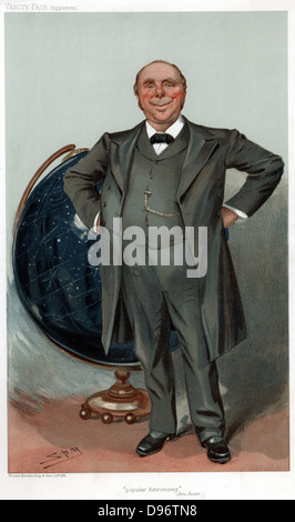 Robert Stawell Ball (1840-1913) mathématicien et astronome irlandais ; rendre populaire de la science. Lord Rosse, astronome de Parsonstown, astronome royal d'Irlande 1874-92. 'Spy' (Leslie Ward) Caricature de 'Vanity Fair' Londres 1905. Banque D'Images