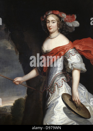 Charles Beaubrun Portrait de Anne-Marie-Louise d'Orléans, duchesse de Montpensier XVII ème siècle Musée Carnavalet - Paris Banque D'Images