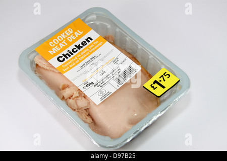 Pack de la viande de poulet cuite réfrigérée Banque D'Images