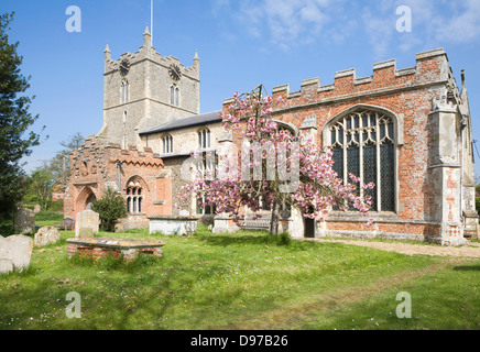 St Mary's Parish Church, Bures, Suffolk, Angleterre Banque D'Images