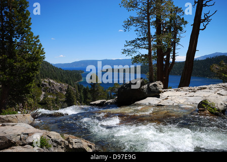 Eagle Falls Lake Tahoe en Californie Banque D'Images