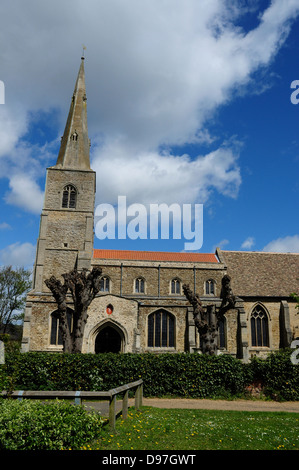 L'église paroissiale de Saint Pierre et Saint Paul, Fenstanton, Cambridgeshire, Angleterre, RU Banque D'Images