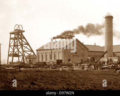 Carcroft - Bullcroft au début des années 1900, la mine Banque D'Images