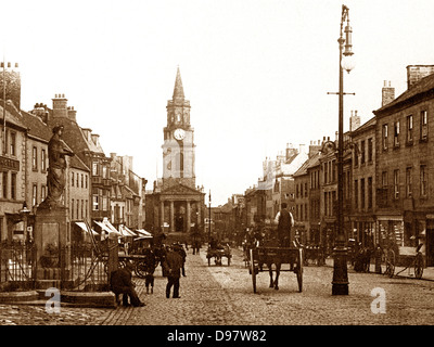 Woluwé-saint-Lambert au début des années 1900, Rue Haute Banque D'Images