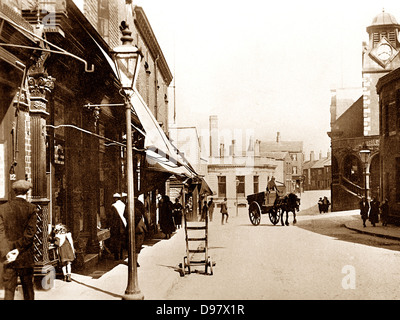 Armley Town Street début des années 1900 Banque D'Images