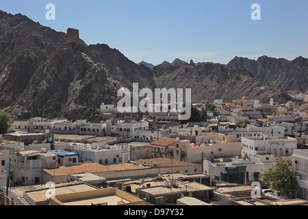 Skyline de Matrah, Muscat, Oman Banque D'Images