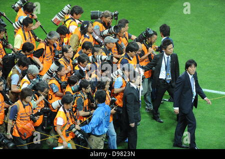 Les photographes, le 4 juin 2013 - Football / Soccer : photographes avant la Coupe du Monde FIFA 2014 ronde finale de qualification asiatique match du groupe B entre le Japon 1-1 Australie à Saitama Stadium 2002 à Saitama, au Japon. (Photo de chanson/Seak-In AFLO) Banque D'Images