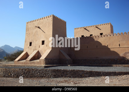 Fort Bukha, Bukha, Bucha, dans le Granny's enclave niches de Musandam, Oman Banque D'Images