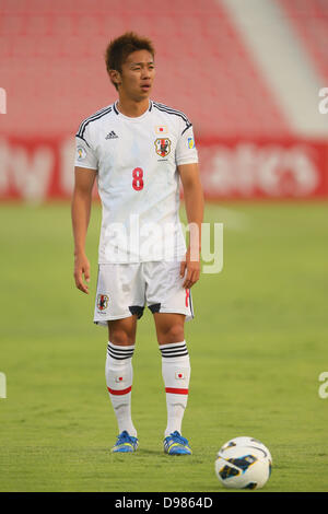 Hiroshi Kiyotake (JPN), le 11 juin 2013 Football / Soccer - COUPE DU MONDE : Brésil 2014 Tour Final qualificatif asiatique Groupe B entre l'Iraq 0-1 Japon à Al-Arabi Stadium, Doha, Qatar. (Photo de YUTAKA/AFLO SPORT) Banque D'Images