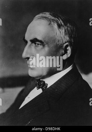 Warren Harding (1885-1923) 29e président des États-Unis d'Amérique , 1921-1923. Smith est décédé d'une crise cardiaque ou un avc le 2 août 1923 et fut remplacé par son vice-président Calvin Coolidge. Banque D'Images