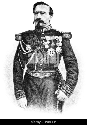 Charles-Denis-Sauter Bourbaki, 1816-1897, général français de la guerre franco-prussienne et guerre franco-allemande, 1870-1871 Banque D'Images