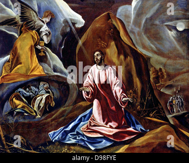 El Greco (1541-1614), peintre grec le Christ à Gethsémani Banque D'Images