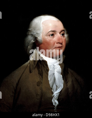 John Adams (30 octobre 1735 - 4 juillet 1826) était un homme d'État américain, diplomate et théoricien de la politique. Un champion de l'indépendance en 1776, il a été le deuxième Président des États-Unis (1797-1801). Peinture de John Trumbull. 1792-93 Banque D'Images