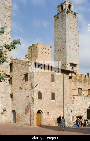 Tuscan hill town Banque D'Images