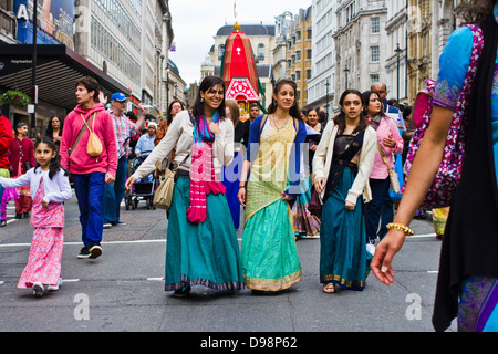 Char Rathayatra-London festival Banque D'Images