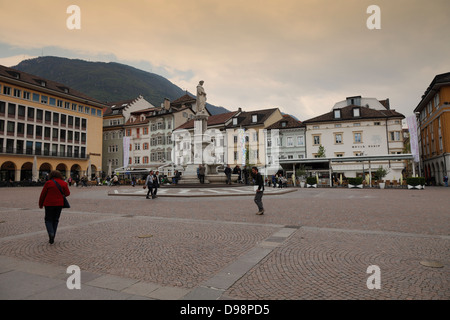 La place historique,Centre de Bolzano, Italie Banque D'Images