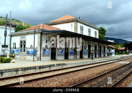 Gare la région du Douro Portugal Pinhao Banque D'Images