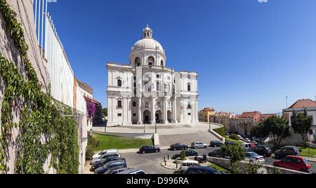 L'église de Santa Engrácia, mieux connu sous le nom de Panthéon National (Panteão Nacional). Lisbonne, Portugal. L'architecture baroque du 17ème siècle Banque D'Images