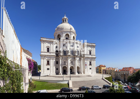 L'église de Santa Engrácia, mieux connu sous le nom de Panthéon National (Panteão Nacional). Lisbonne, Portugal. L'architecture baroque du 17ème siècle Banque D'Images