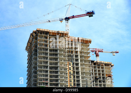 Dans un bâtiment en construction Banque D'Images