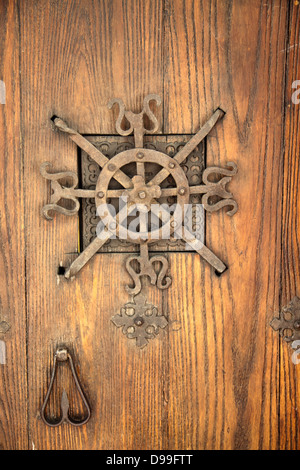 Porte avec judas Banque D'Images
