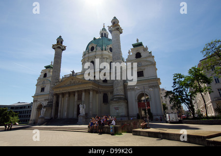 Karlskirche/St. Charles's Church - Vienne, Autriche Banque D'Images