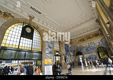 La gare de São Bento Porto Portugal Banque D'Images