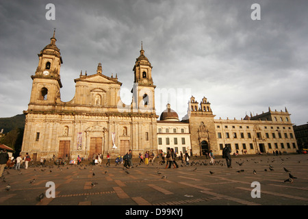 Cathédrale Primada sur la Plaza de Bolívar, Bogota, Colombie, Amérique du Sud Banque D'Images