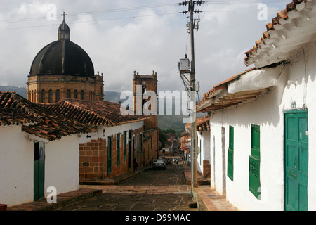 La Catedral de la Inmaculada Concepcion, ville coloniale de Barichara, Colombie, Amérique du Sud Banque D'Images