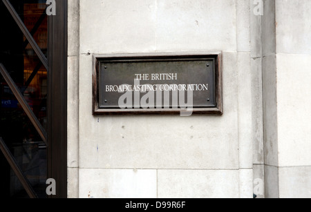 BBC Broadcasting House Portland Place London W1A 1AA Banque D'Images