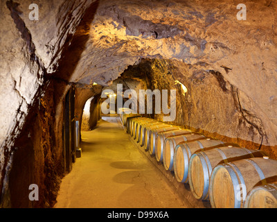 Chai en cave, Ksara Winery, vallée de la Bekaa, Liban, Moyen-Orient Banque D'Images