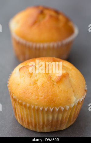 Muffins aux pommes maison Banque D'Images