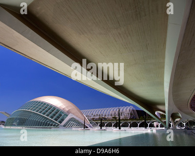 La Ciudad de las Artes y las Ciencias, Espagne - l'Hemisfèric 3 Banque D'Images