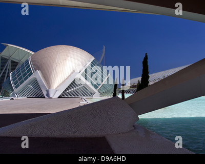 La Ciudad de las Artes y las Ciencias, Espagne - l'Hemisfèric 2 Banque D'Images