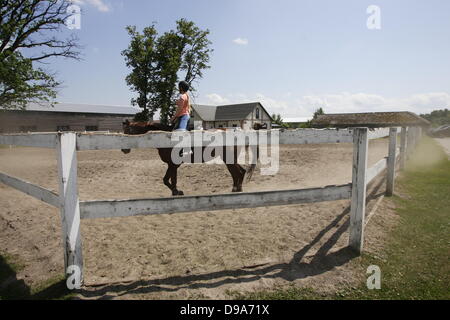 Oblast de Kaliningrad d'Orlovka, Russie 15 juin 2013 l'Usadba Hotel près de Kaliningrad. L'hôtel a été choisi pour l'hôtel officiel de la FIFA , et sera l'hôte de footballeurs et de la famille de la FIFA La FIFA lors de la Coupe du Monde de football en 2018 en Russie. Credit : Michal Fludra/Alamy Live News Banque D'Images