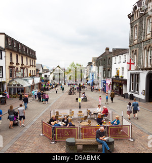 Le centre-ville de Keswick, Cumbria, Parc National de Lake District, Lakeland, Royaume-Uni, Angleterre Banque D'Images