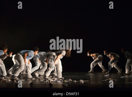 Projet danse 'Riot' progéniture au Sadler's Wells Theatre, Londres. Banque D'Images