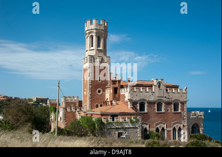 Château Tafuri, Marzamemi, Province Syracuse, Sicile, Italie , Schloss Tafuri, Marzamemi, Provinz Banque D'Images